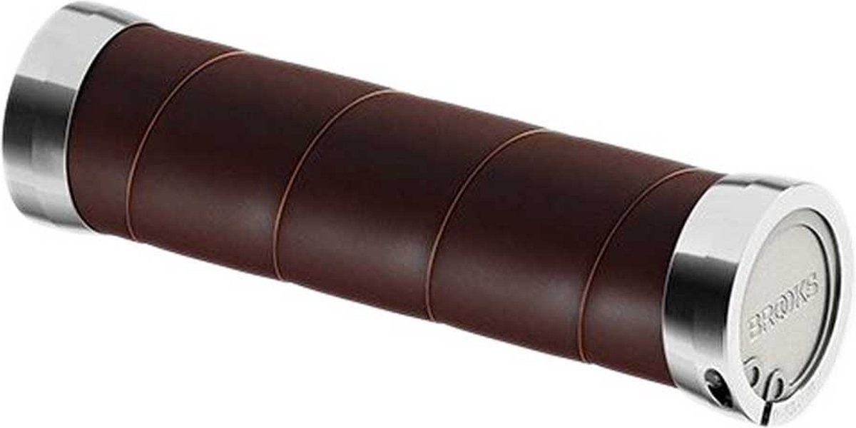 Brooks Griffe schlanke Ledergriffe 130 mm a. Braun