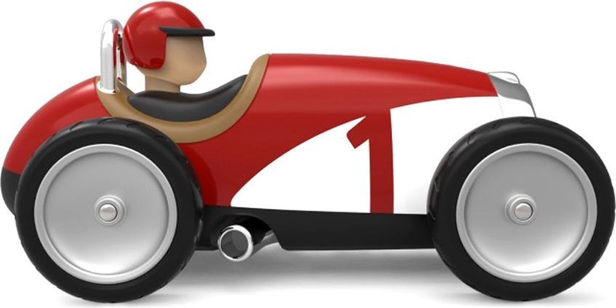 Baghera Spielzeugauto – Rennwagen rot – Vintage – in Geschenkbox – 1 Jahr
