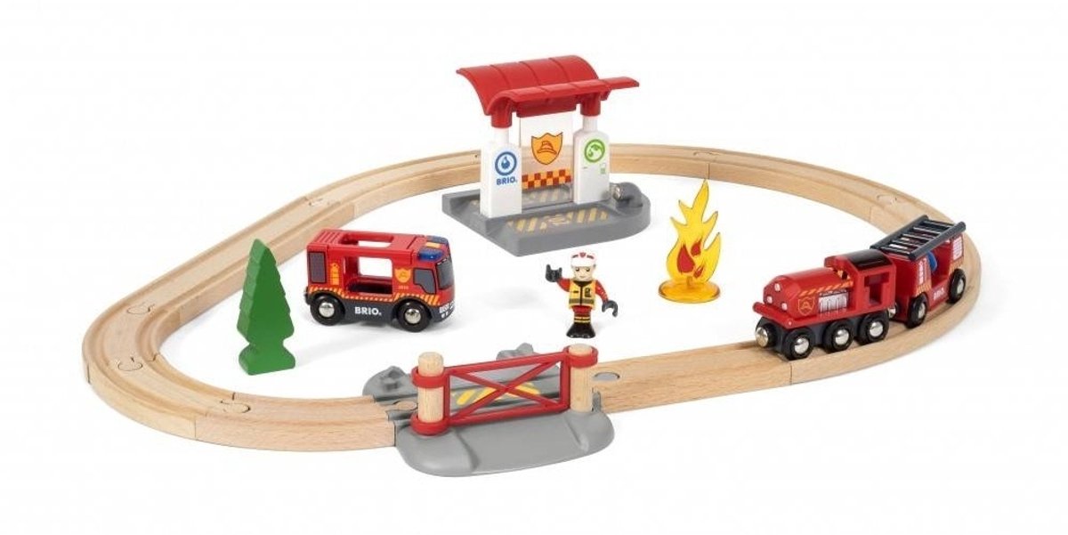 Brio-Zug-Set bei der Feuerwehr - 33815