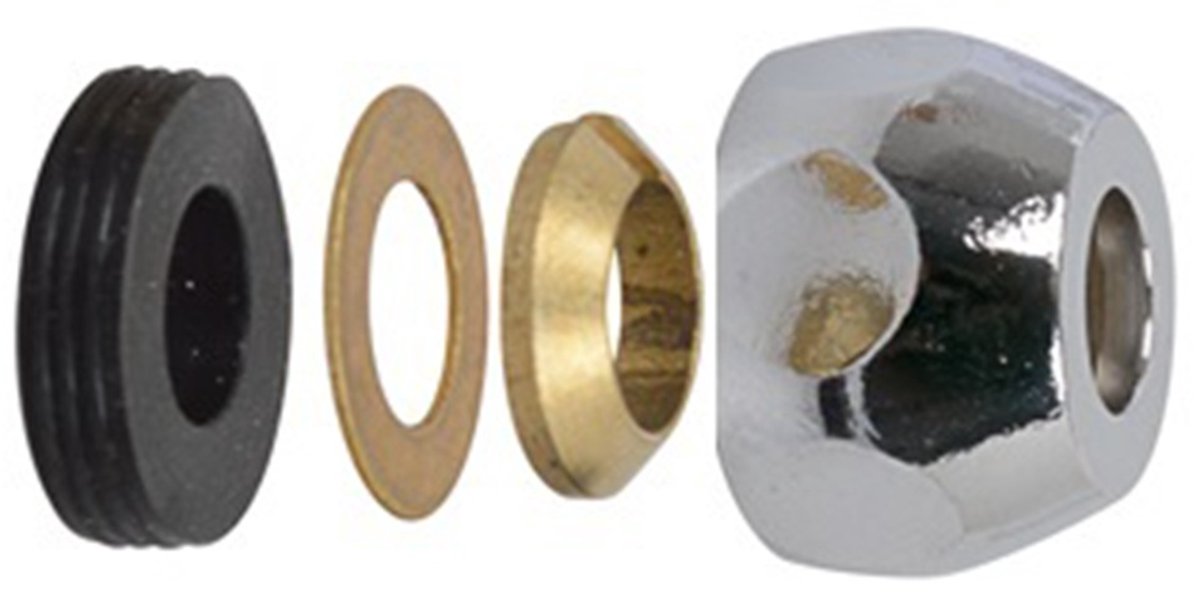 Kirchhoff MS Kompressionsmutter – Chrom – 1 2 x 10 mmq