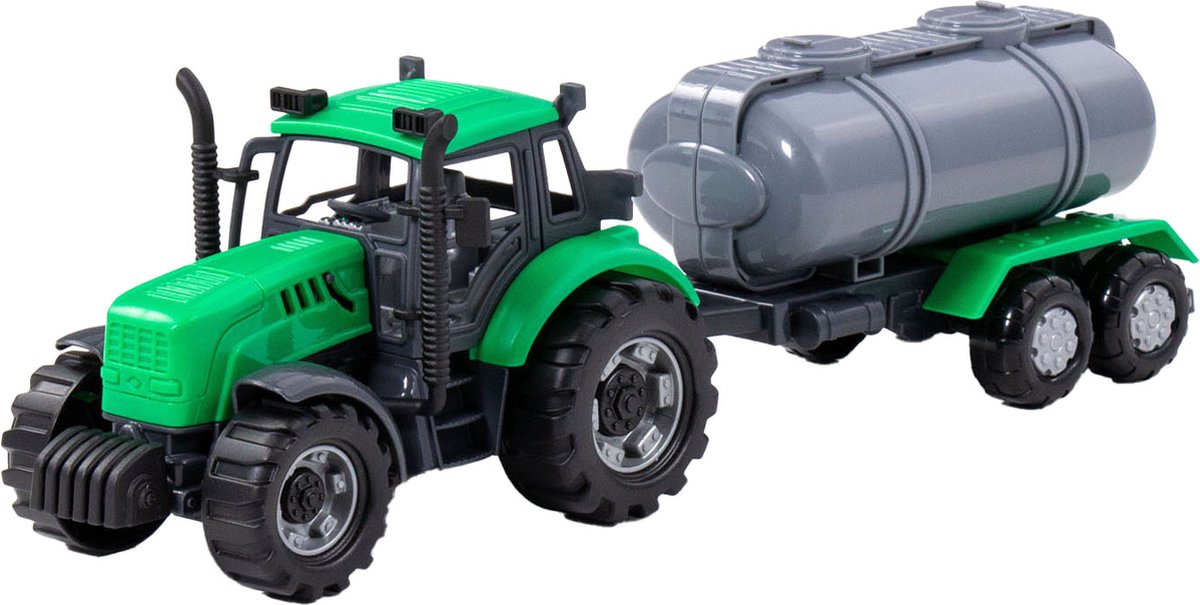 Cavallino -Traktor mit Tankwagen grün, Skala 1:32