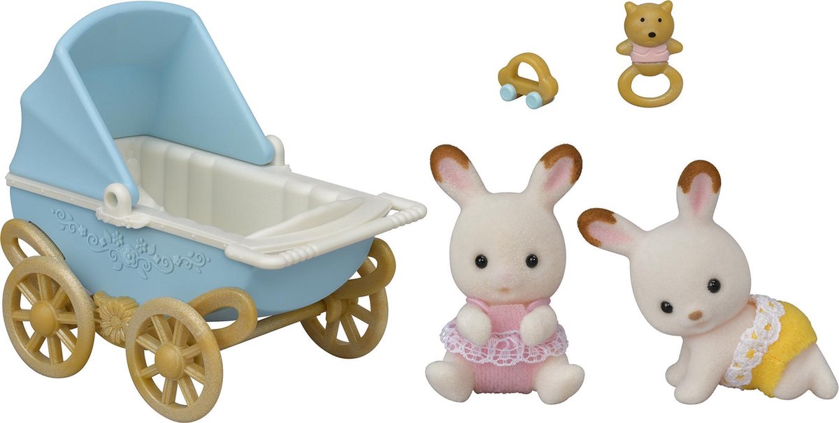 Sylvanian Families 5432 Twin Chocolate Rabbit Set
