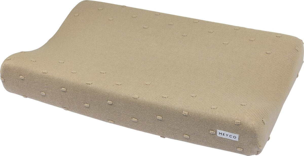 Meyco Baby Mini Knots Wickelauflagenbezug – Sand – 50 x 70 cm