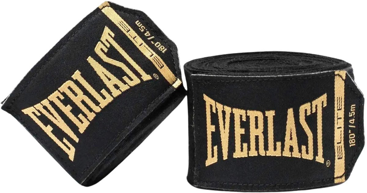 Everlast elite handwraps, black, 455 cm