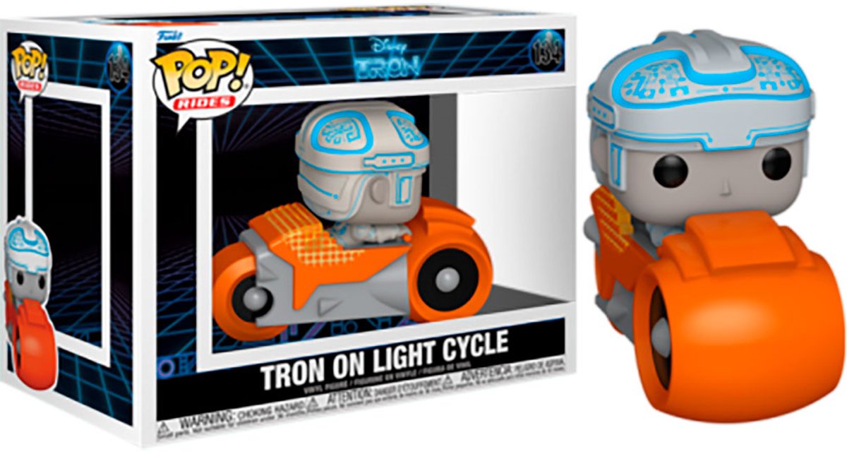 Funko Tron Tron on on Light Cycle (Pop! Rides Deluxe) Vinylfigur 134 Unisex Pop! - neutral - Standard