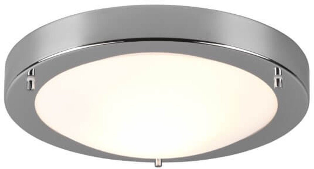 Trio condus - plafondlamp - nikkel mat - excl. 1x e27 60w - badkamerverlichting - ip44