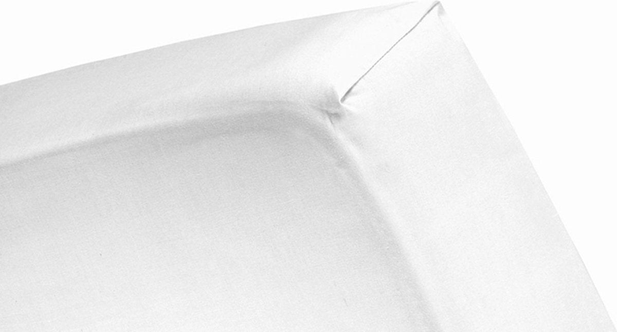Cinderella hoeslaken - jersey - 140x200 cm - tot 25 cm - wit