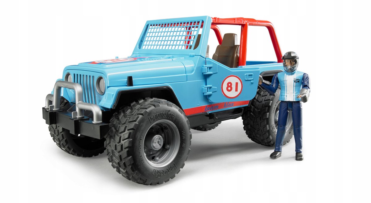 Bruder Jeep Cross-Country-Geländewagen mit Fahrer 1:16 02541