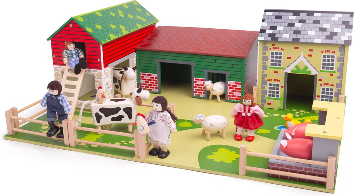 Tidlo-Bauernhaus aus Holz mit Garten