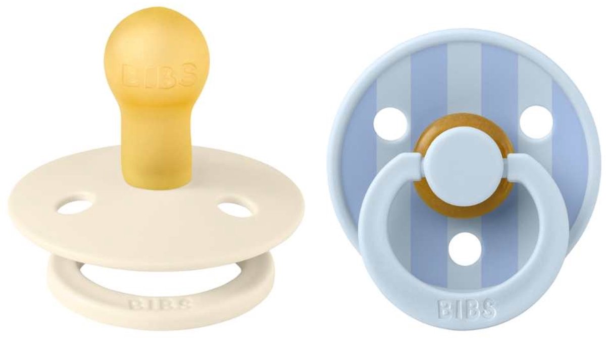 Bibs Studio Baby Blue Dusty Blue 6-18 Monate 2 Stück Schnuller 12022103