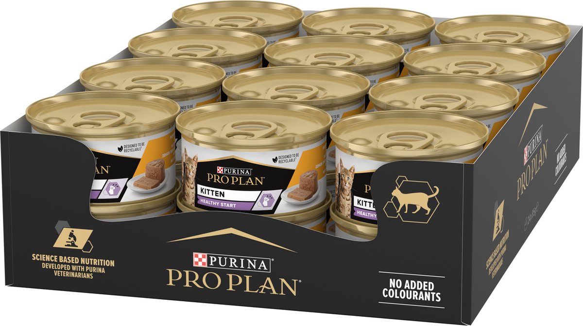 Pro Plan Kitten Mousse – Nassfutter für Katzen – Huhn – 24 x 85 g