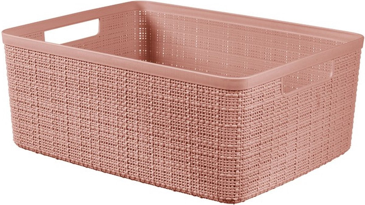 Curver Jute-Aufbewahrungskorb m 12l Rose Dawn | 2 Stk