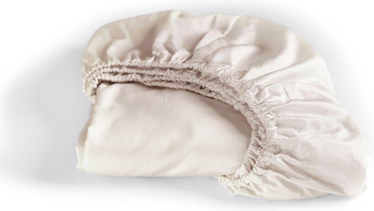 Cinderella - sundays - hoeslaken - tot 25 cm matrashoogte - satijn - 80x200 cm - zandkleur