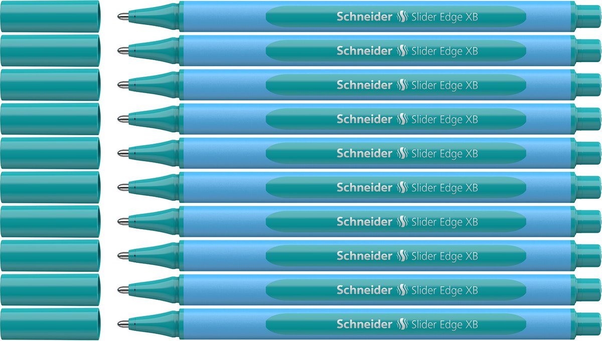 Schneider Schreibgeräte Schneider Kugelschreiber – Gleitkante Pastell – XB – Pastell Ocean – 10 Stück – S-152234-10