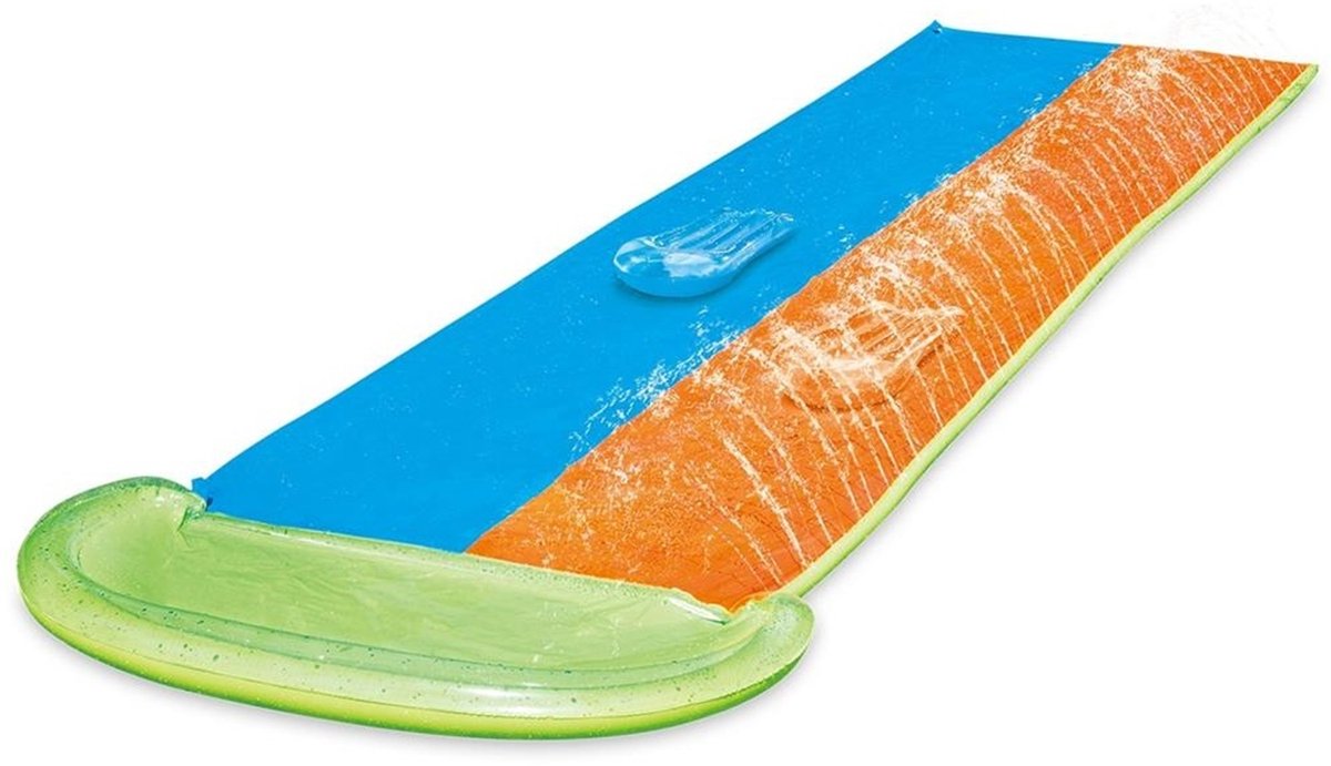 Sommerwellen-Alarmwasserrutsche 549 cm orange blau grün
