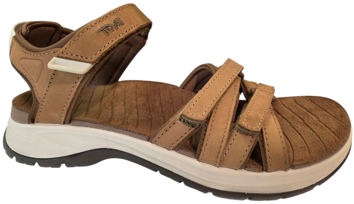 Teva W Tirra Sport Leder-Damensandalen – Hellbraun