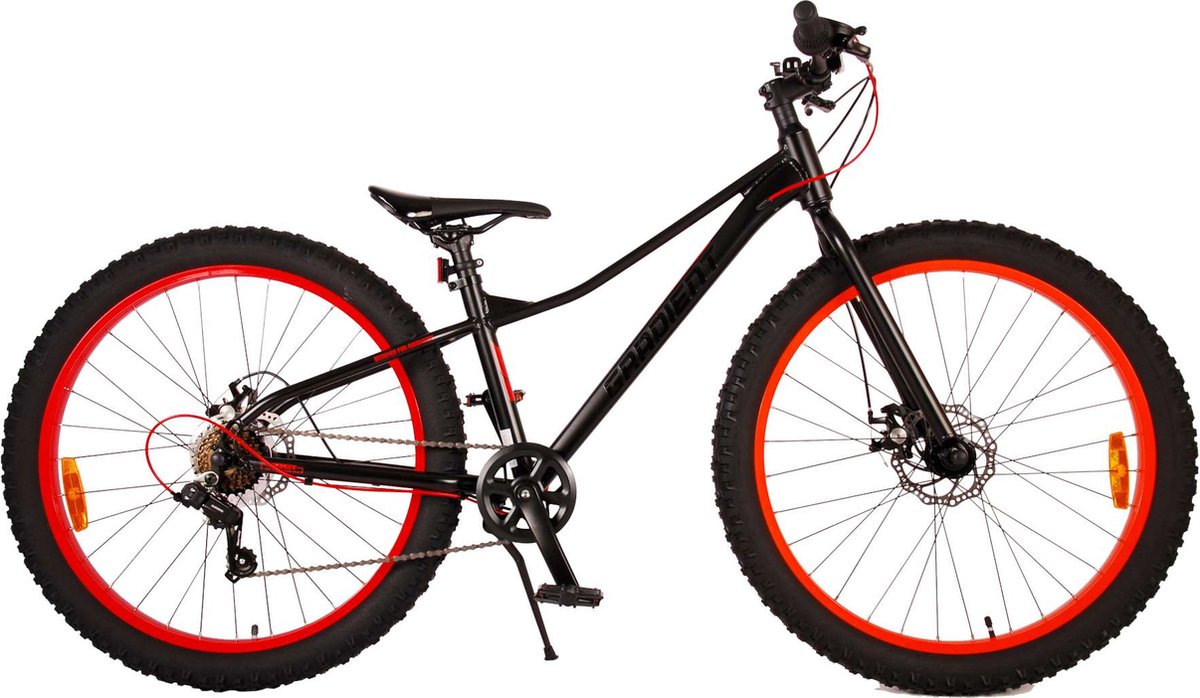 Volare Gradient Kinderfahrrad – Jungen – 26 Zoll – Schwarz Orange – 7 Gänge – Prime Collection
