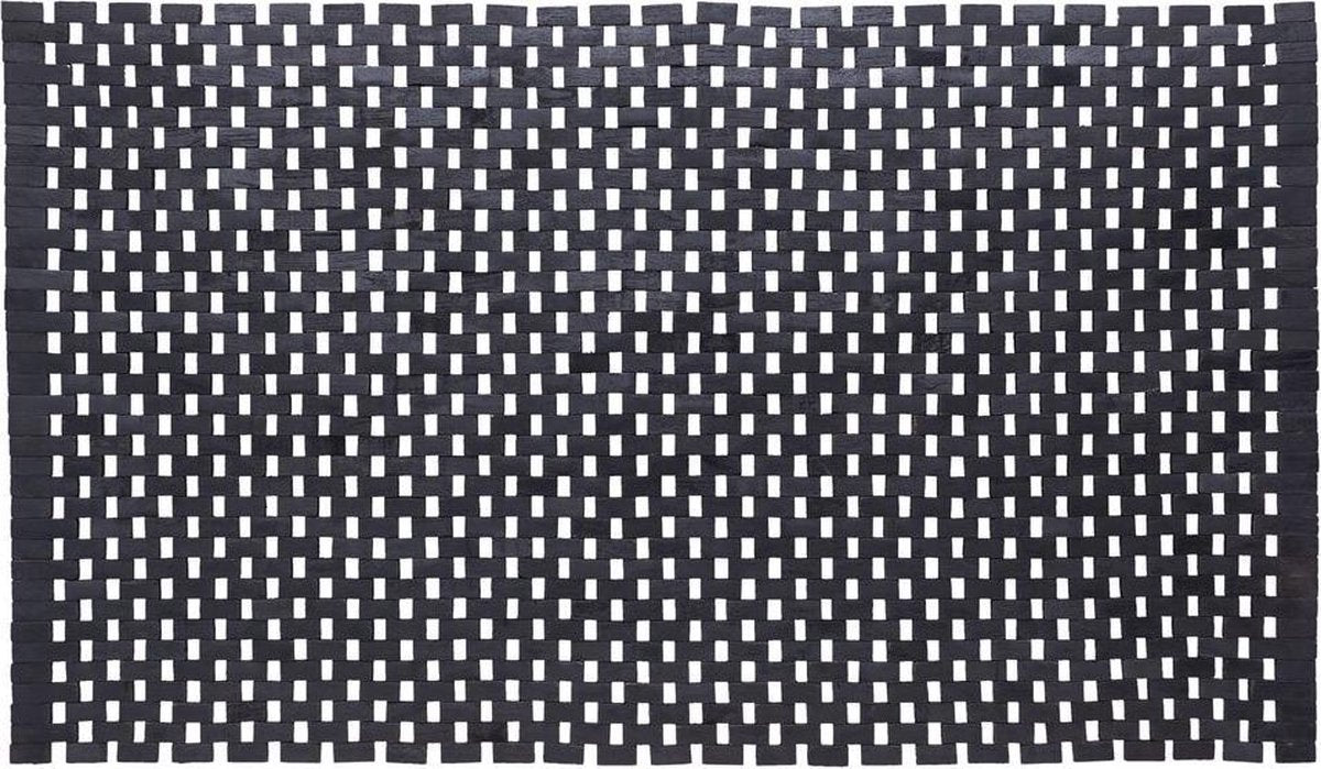 Sealskin Sealskin Woodblock Badematte 52x90 cm Teak schwarz