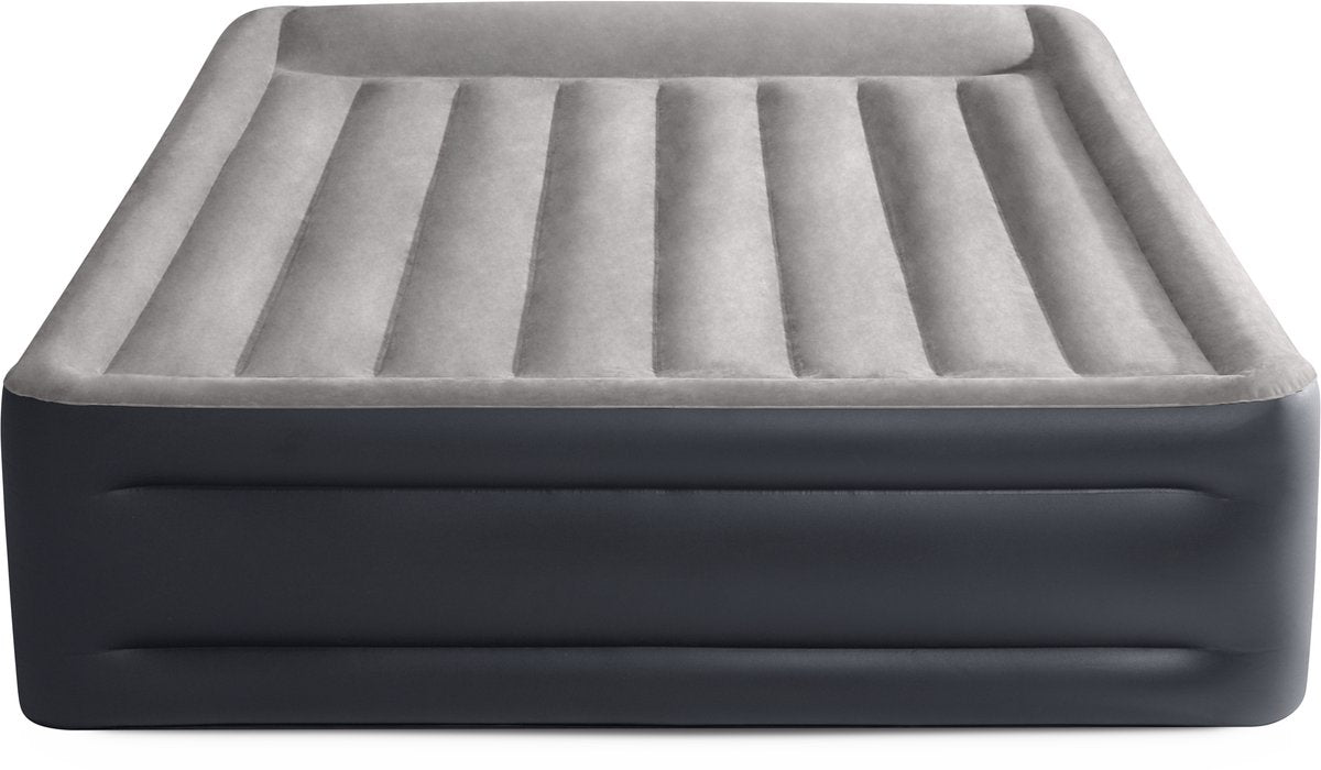 Intex Queen Deluxe Pillow Rest Luftmatratze mit integrierter Pumpe – 203 x 152 x 42 cm