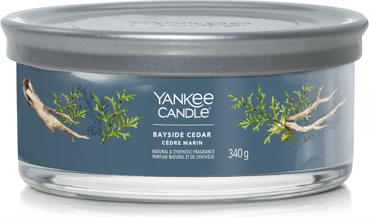 Yankee Candle – 5-Docht-Glas mit Bayside-Zedern-Signatur