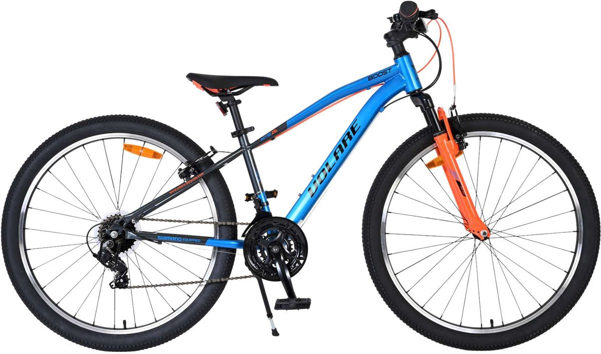 Volare boost kinderfiets - 26 inch - blauw oranje - 21 versnellingen
