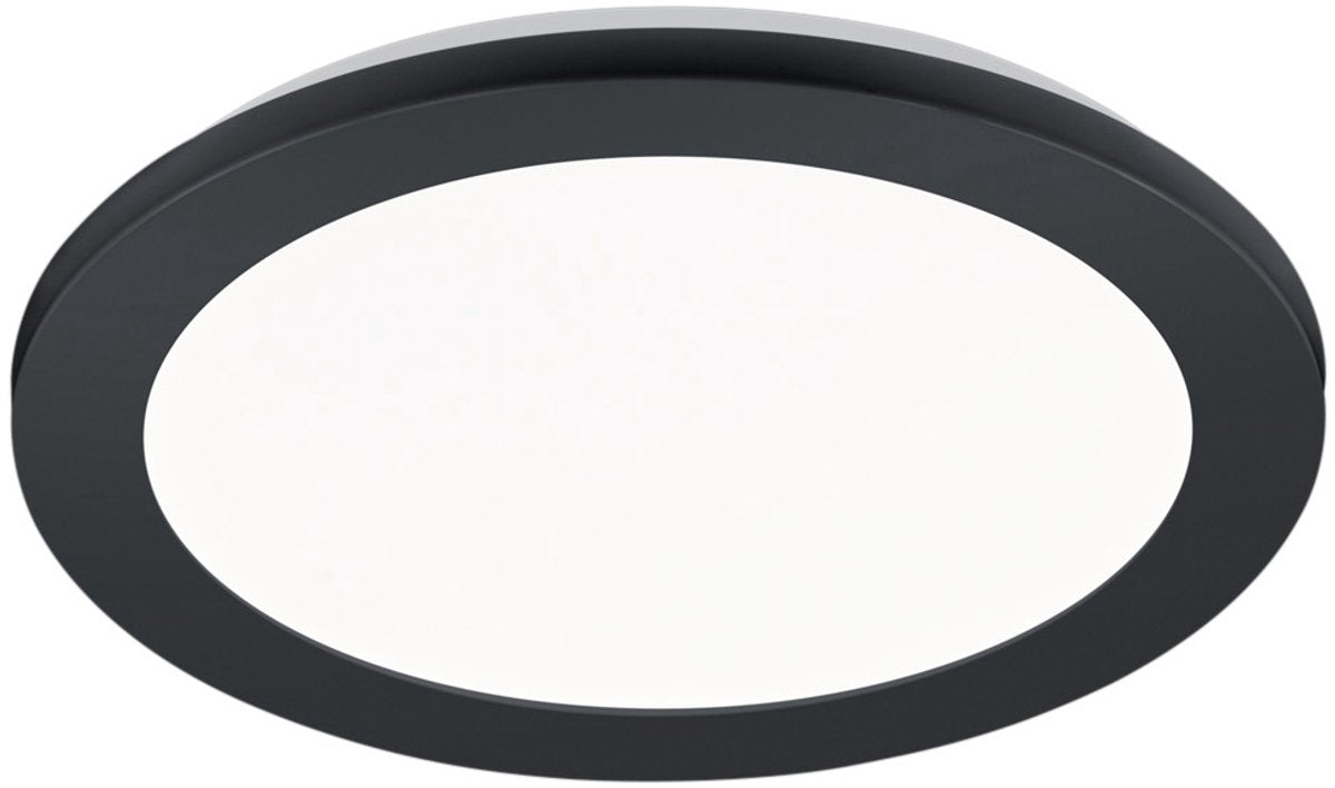Rl live your light reality camillus - plafondlamp - badkamer - zwart - stappendim - 26cm