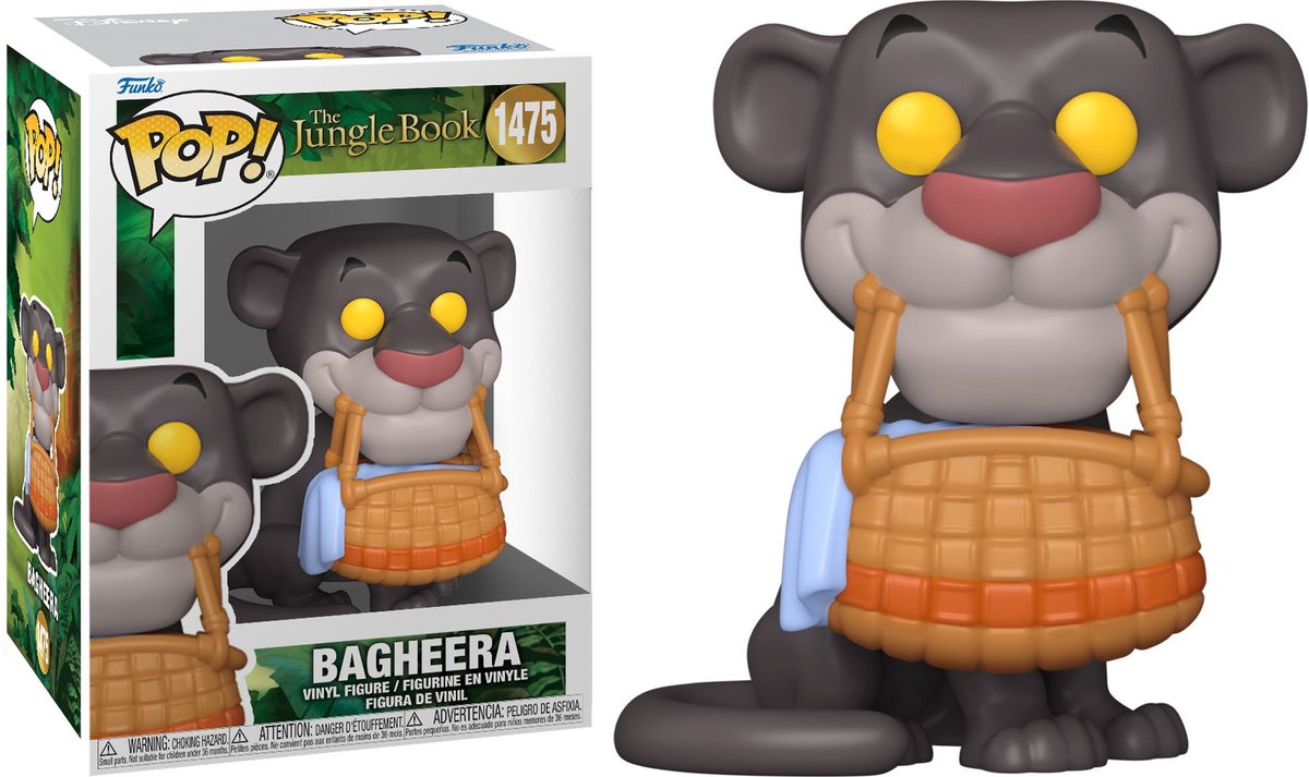 Dschungelbuch die Bagheera-Vinylfigur 1475 Funko Pop! mehrfarbig