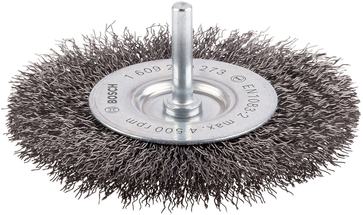 Bosch 6 mm Scheibenbürste 100 gewellt 0,3 Stahl