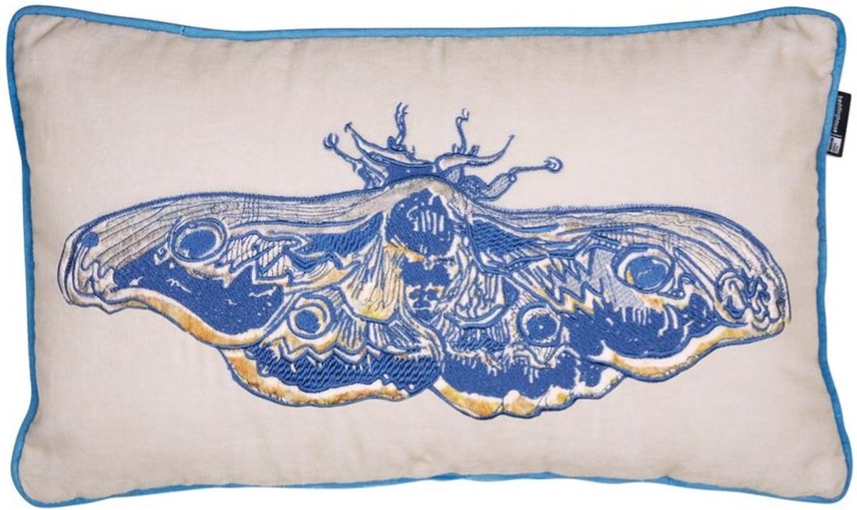 Beddinghouse x van gogh museum paon de bonne nuit sierkussen - 30x50 cm - blauw