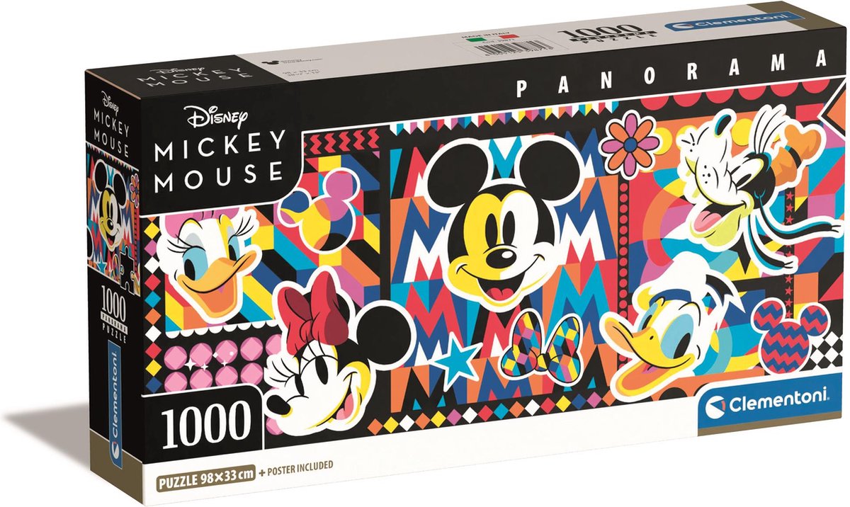 Clementoni Puzzle Panorama Disney - 1000 Teile.