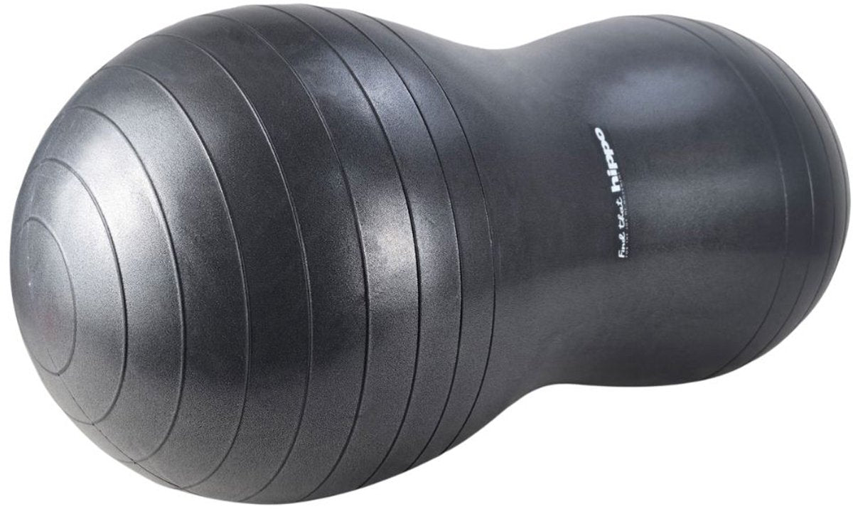 Finden Sie den Nilpferd-Balanceball für Kinder – Erdnussball dunkelgrau – 50×50×100 cm – inklusive Pumpe – Motorbalance – 3+