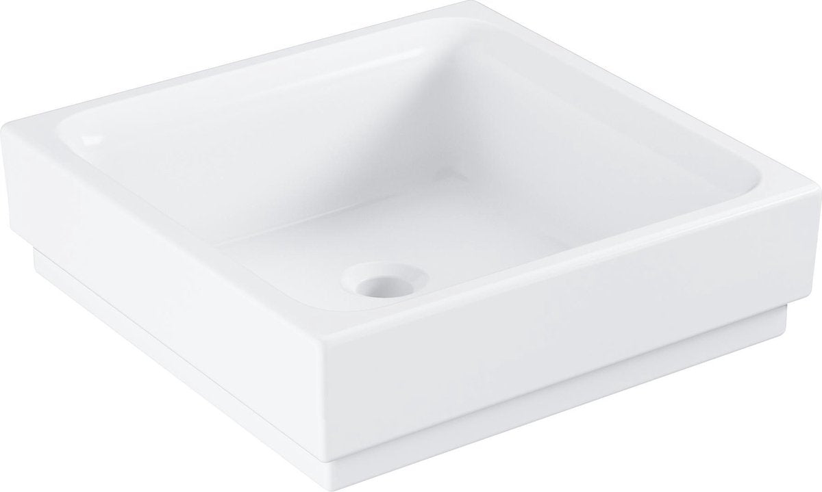 Grohe Cube Keramik-Waschtisch 40 – Keramik – 40 x 40 cm – antibakterielle Beschichtung – Weiß