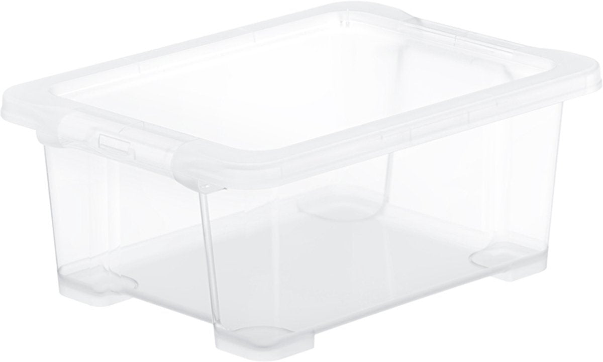 Rotho Core Basic Aufbewahrungsbox - 4er Set - stapelbar - 11 ltr