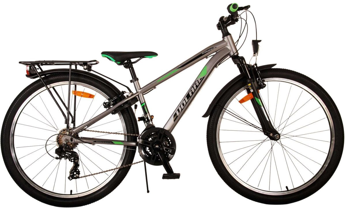 Volare Cross Children's Bicycle - Jungen - 26 Zoll - Grau - 18 Zahnräder - Zwei Handbremsen