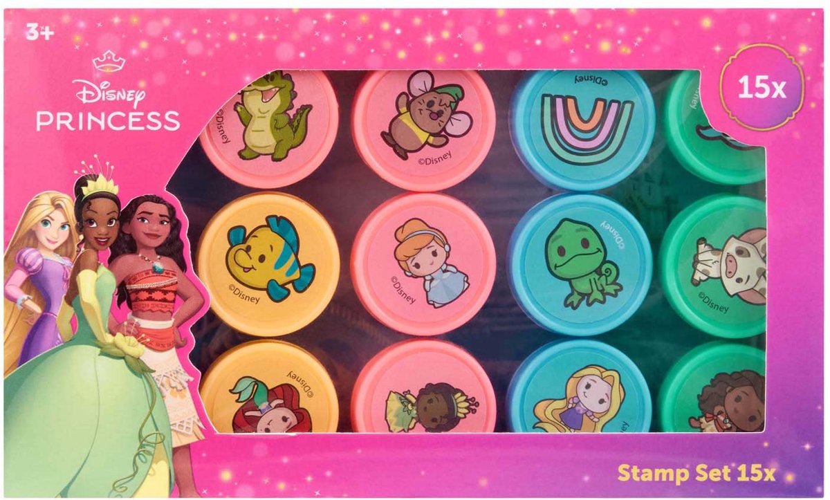 Canenco Disney Princess Stempelset, 15-teilig.