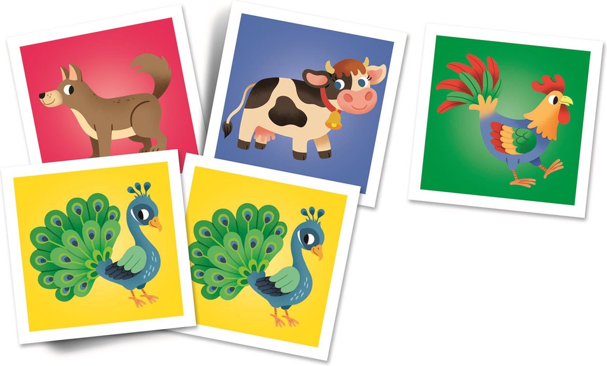 Clementoni – Memory für Kinder – Bauernhoftiere – 48 Karten – Memory-Spiel – Lernspielzeug – ab 4 Jahren