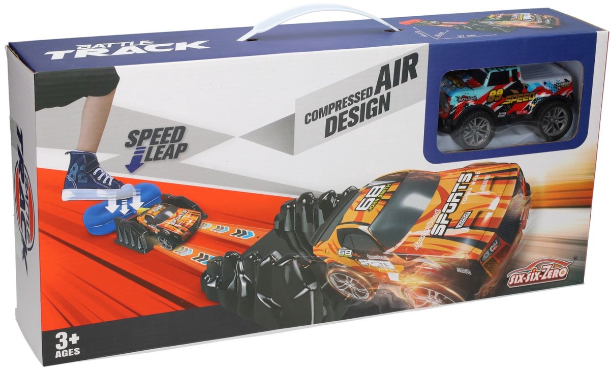 Lobbes-Spielzeug, z. B. Autostartbahn mit Fußpumpe
