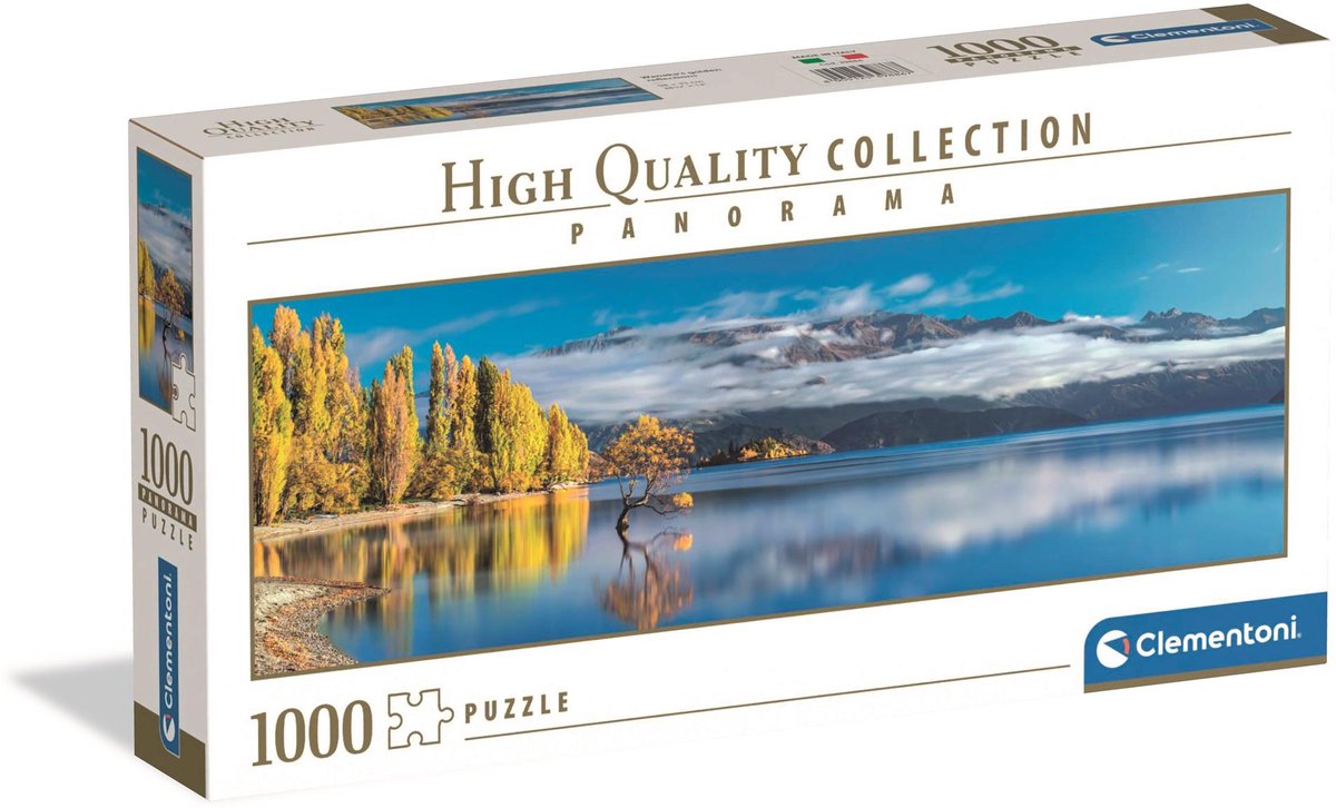 Clementoni Panorama-Puzzle Wanakas goldene Reflexionen, 1000 Teile.
