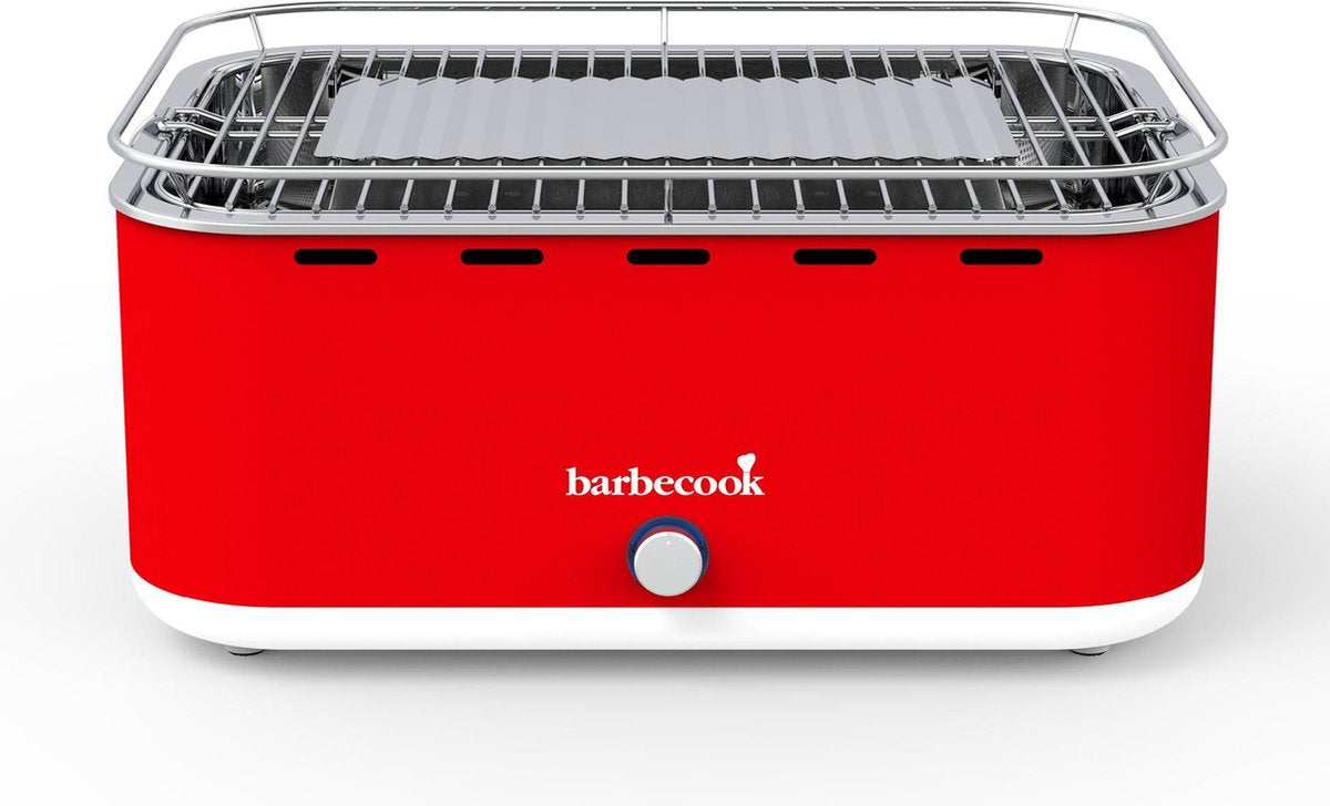 Barbecook carlo - tafel bbq - houtskool bbq barbecue - incl. draagtas - chili pepper - 44 x 33 x 21cm