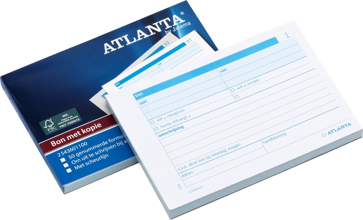 Atlanta by Jalema-Gutscheinbücher mit den Nummern 1–50, 50 Seiten
