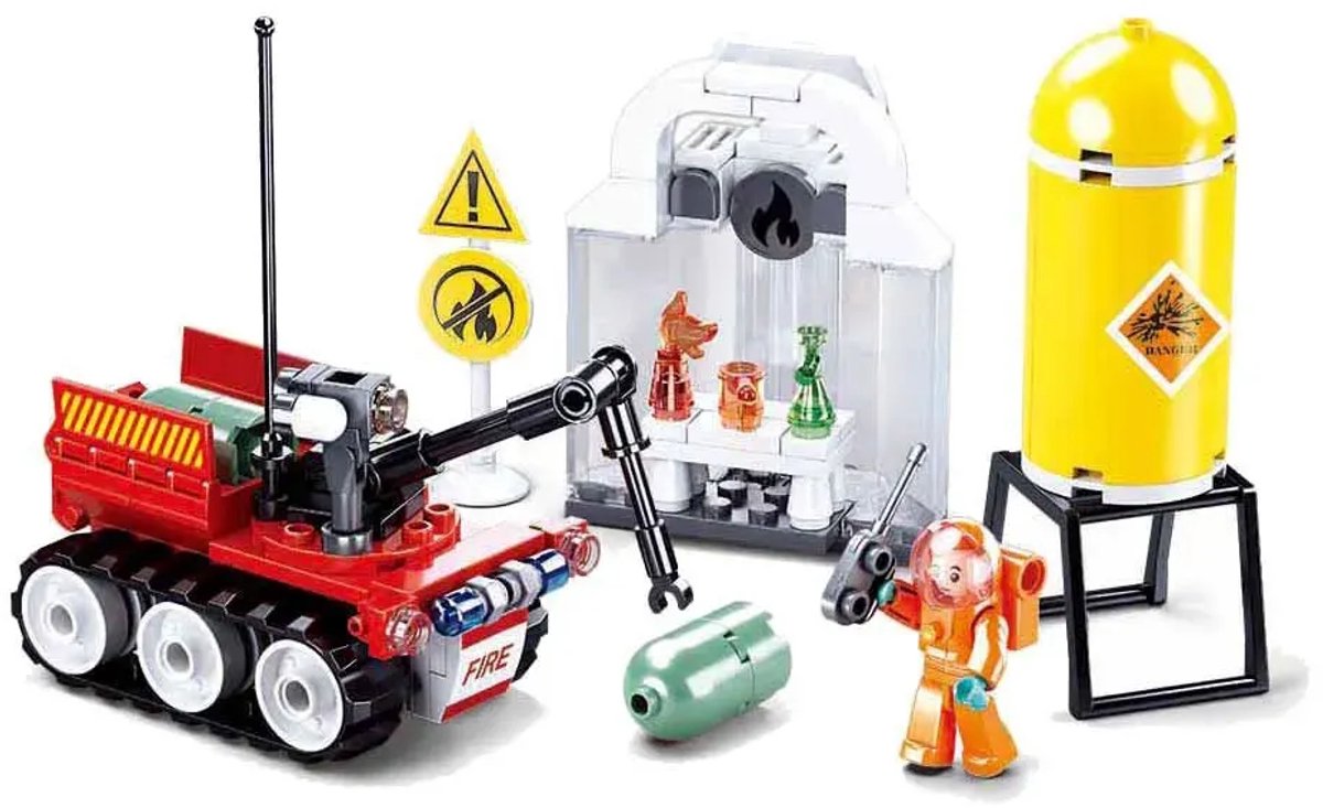 Feuerwehrroboterübung Sluban – 130 Teile.