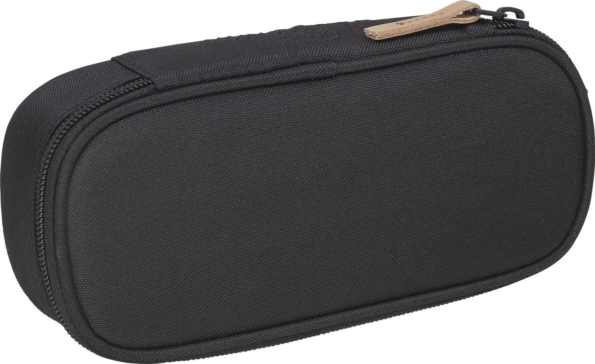 Beckmann Federmäppchen - oval - leer - schwarz - be-351002a