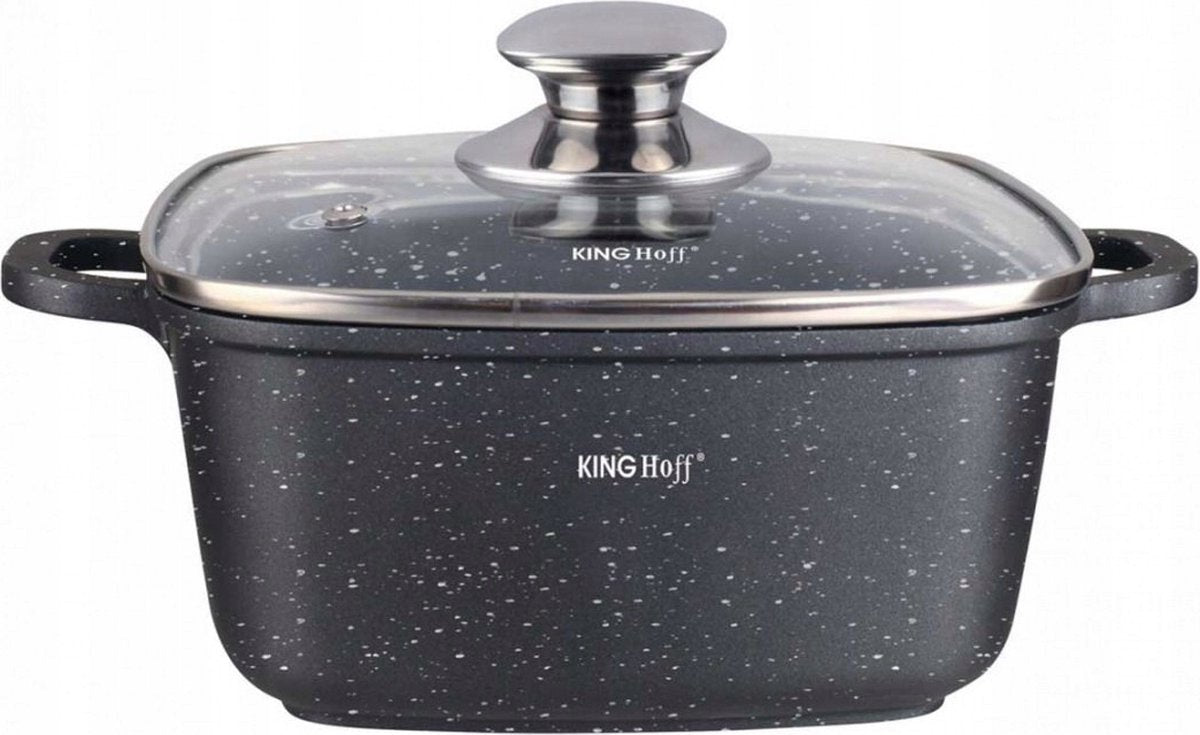 Kinghoff 1602 – quadratische Bratpfanne – 22 cm – 3,7 Liter