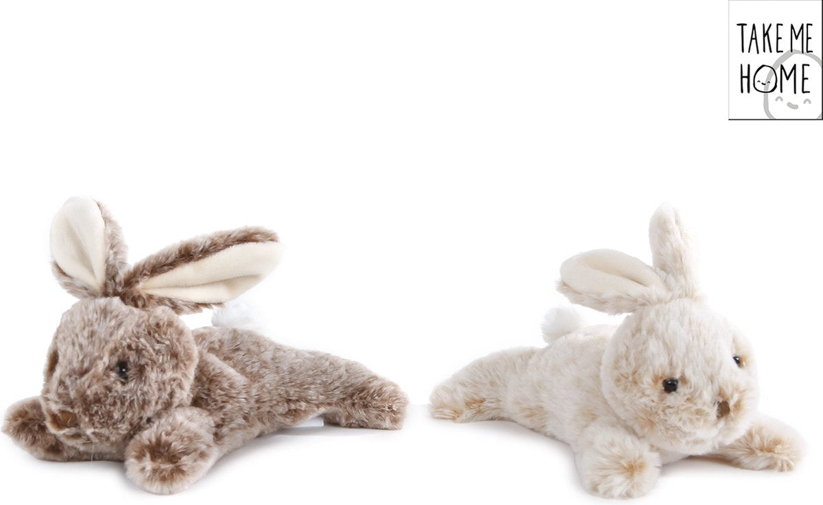 Take me home Kuscheltier Plüsch - Hase liegend, 22cm