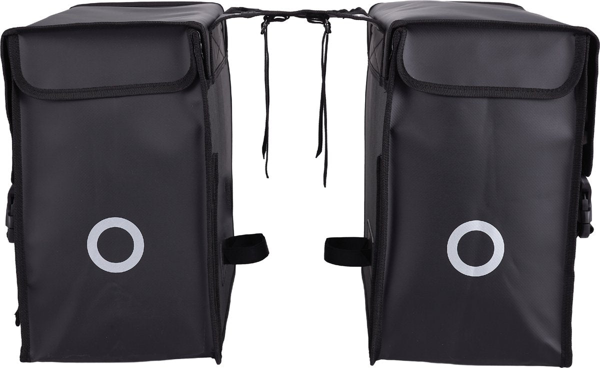 Willex Doppel-Fahrradtasche – Bisonyl – Schwarz – 30 l – universelle Montage