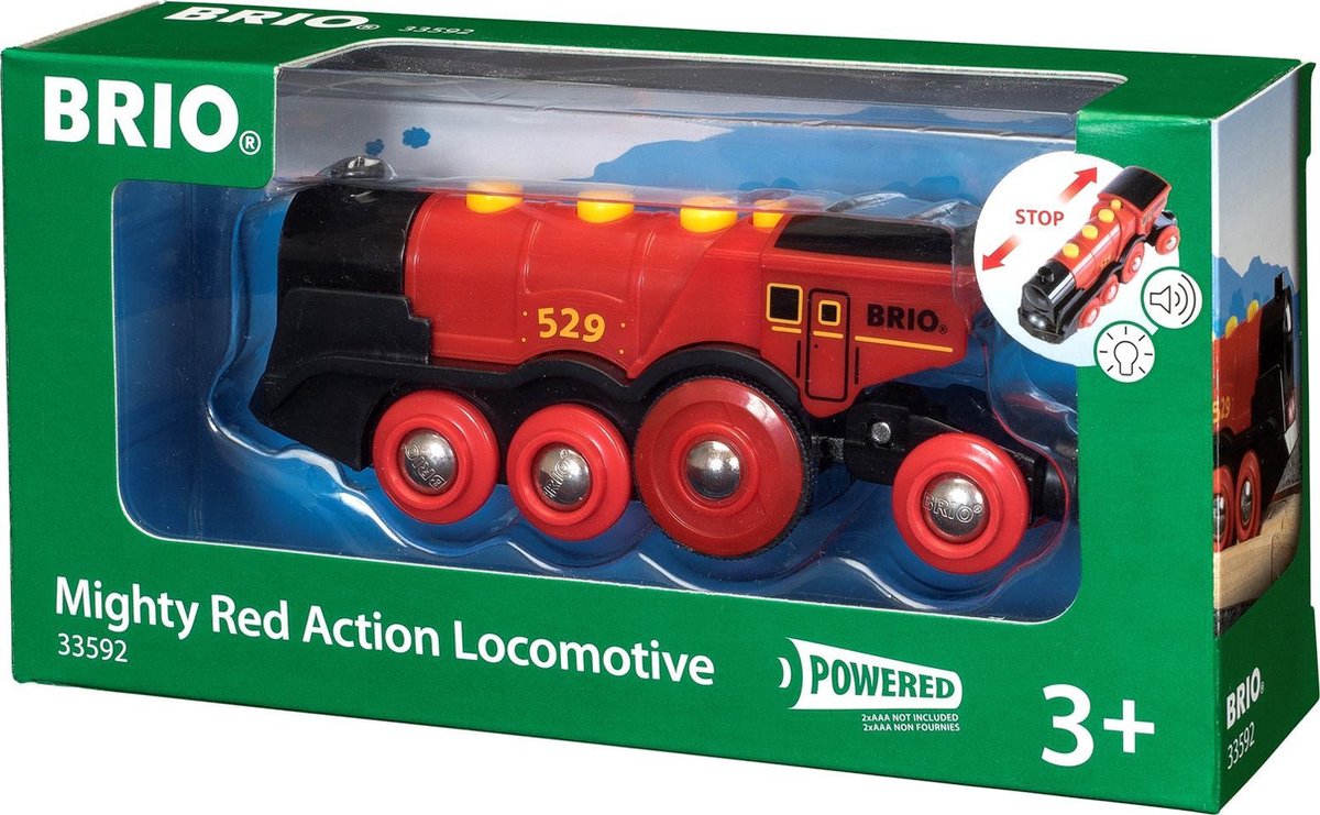 Rote batteriebetriebene Lokomotive Brio – 33592