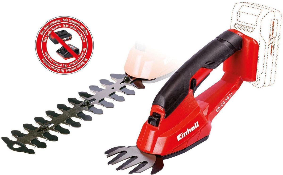 Einhell GE-CG 18 Li Solo Akku-Gras- und Heckenschere Power X-Change