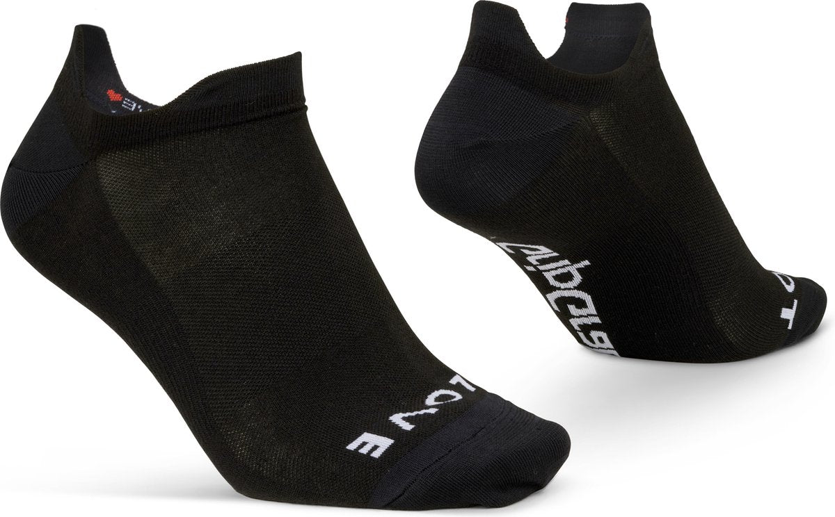 Gripgrab – klassische No-Show-Sommer-Radsocken, 1 Paar Knöchelsocken, Coolmax-Sportsocken – Schwarz – Unisex – Größe XS (35–38)