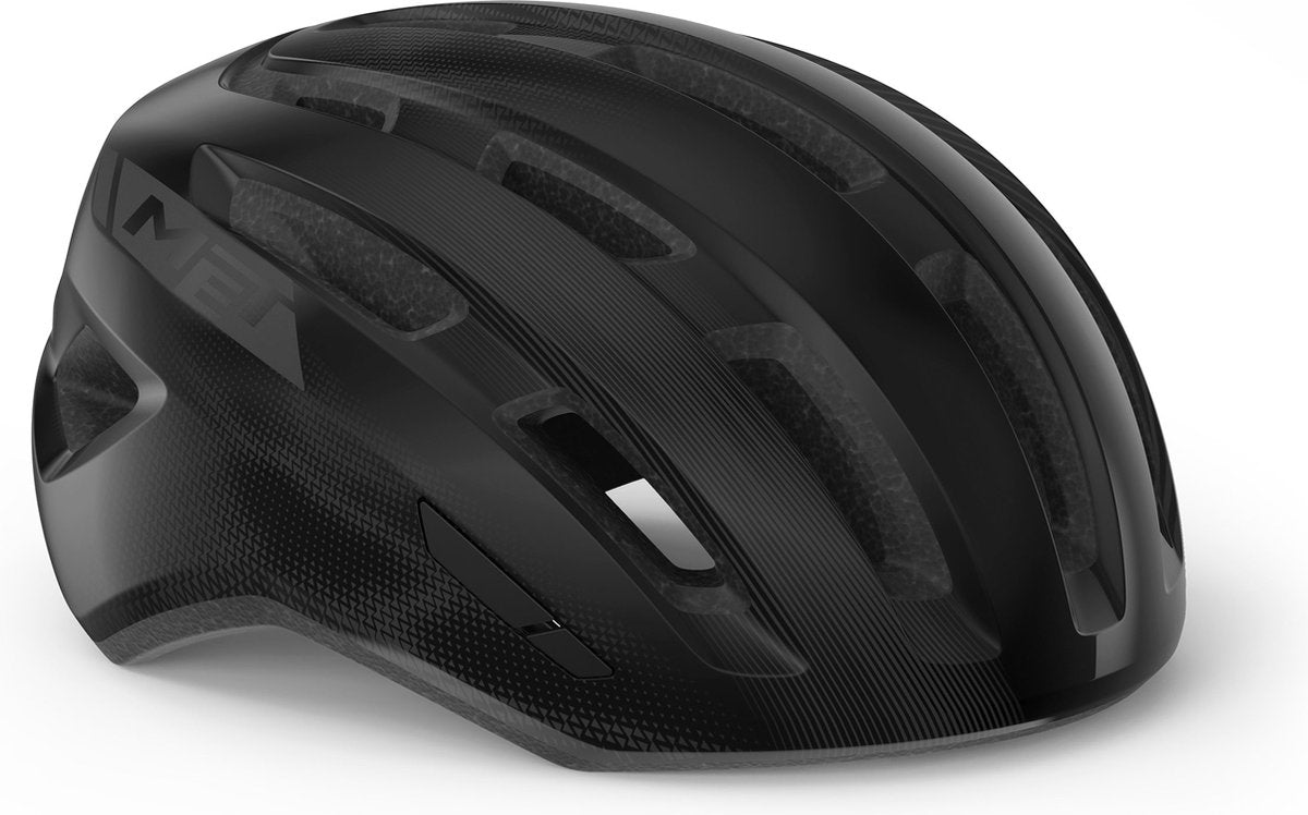 With Miles Fahrradhelm Herren Damen – Fahrradhelm Citybike Erwachsene – E-Bike – Trekking – Größe M L (58–61 cm) – Schwarz glänzend (Schwarz)