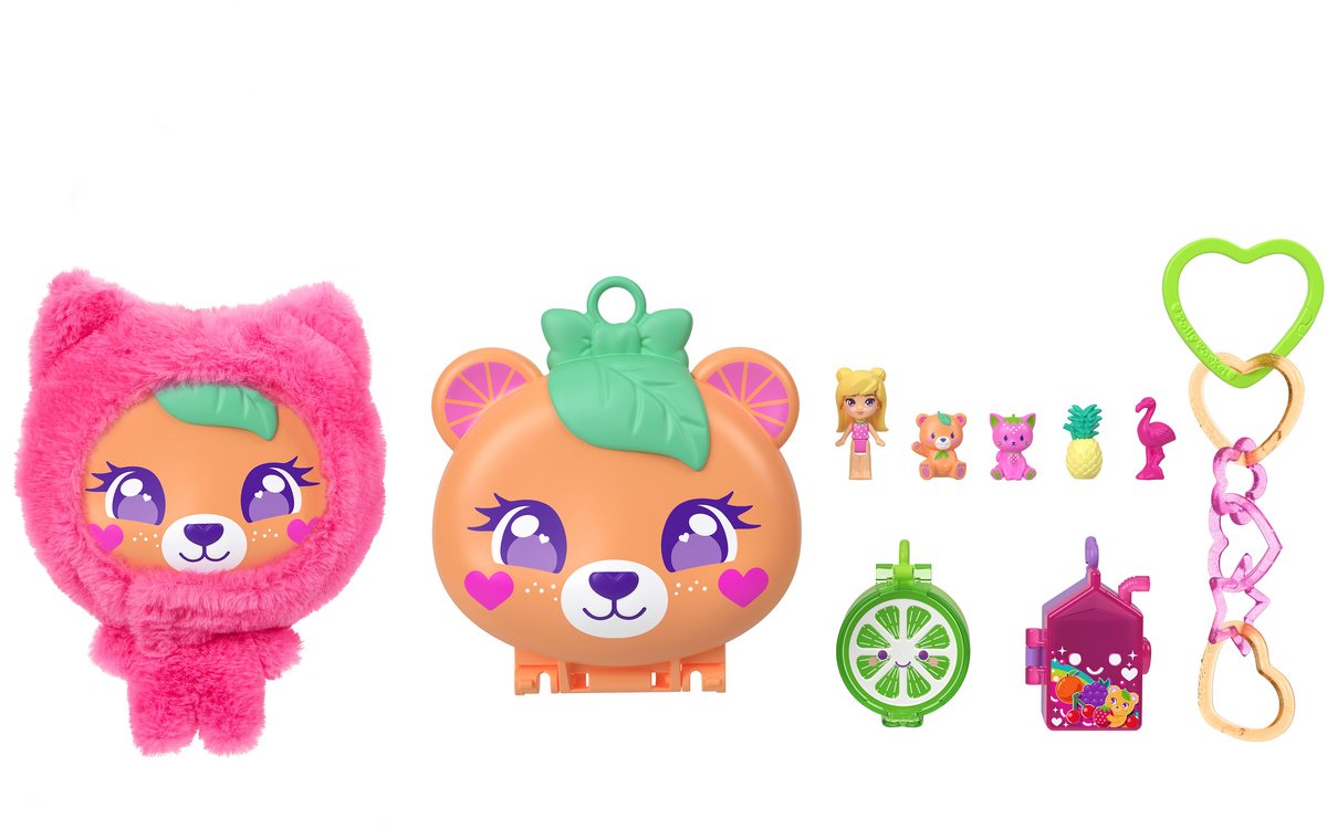 Kompaktes Spielset „Polly Pocket Teddybär“.